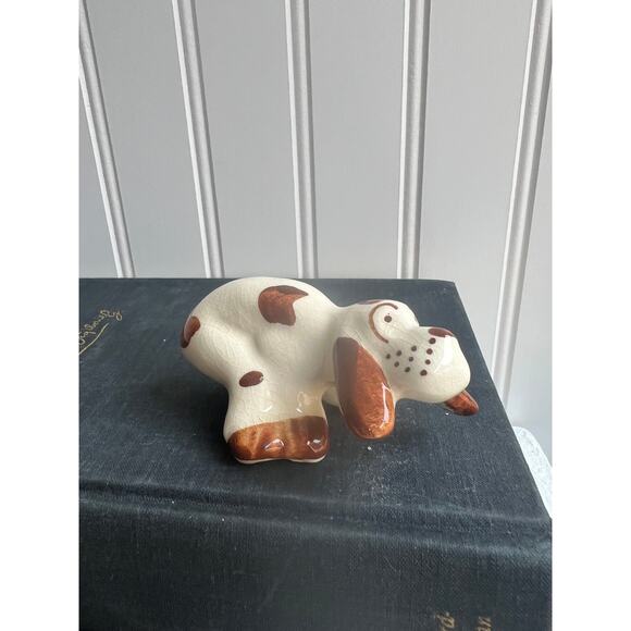 Unbranded Other - Vintage Basset Hound Figurine | Funny Embarrassed Pooping Dog Knick Knack Gift